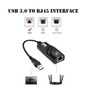 10/100/1000Mbps Wired USB 3.0 Type C USB To Rj45 Lan Ethernet Adapter